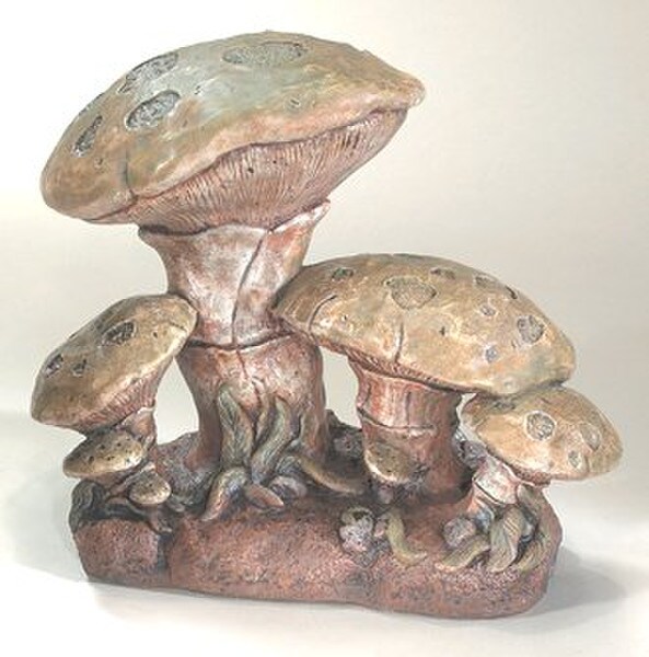 Mushroom Cluster Garden Sculpture was inspired by rich tales of mystical mushrooms 